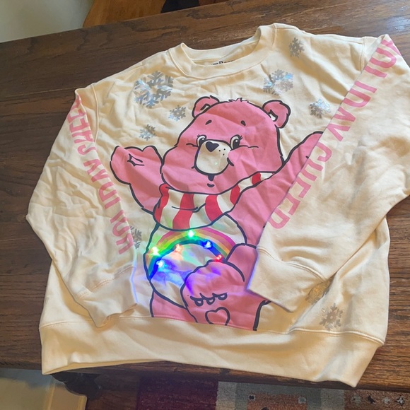 Light Up Care Bear Christmas Sweatshirt - Picture 1 of 4
